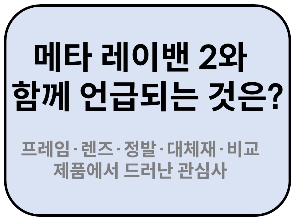 Intro. 메타 레이밴 2와 함께 언급되는 것은?